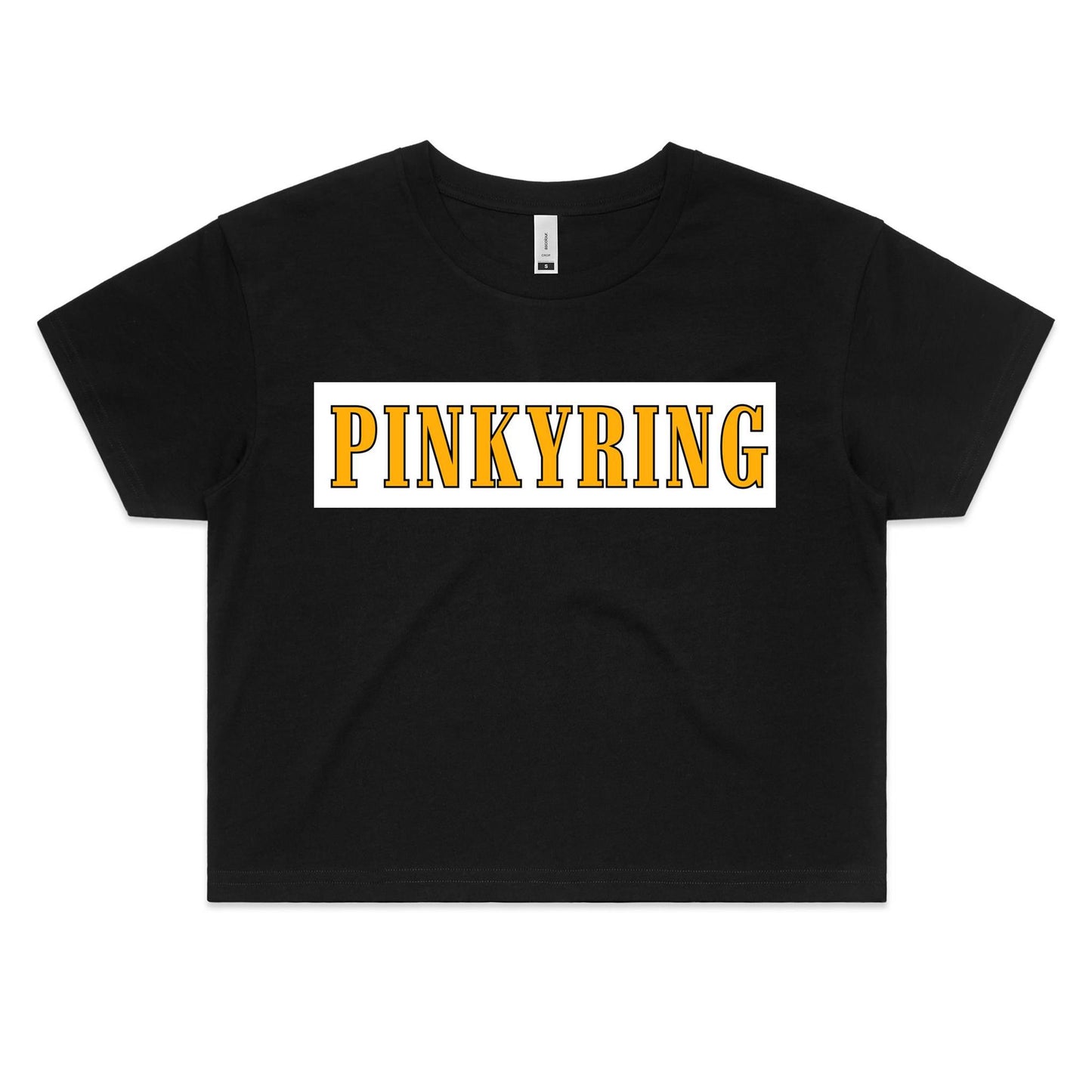 PINKY RING WOMENS CROP TEES