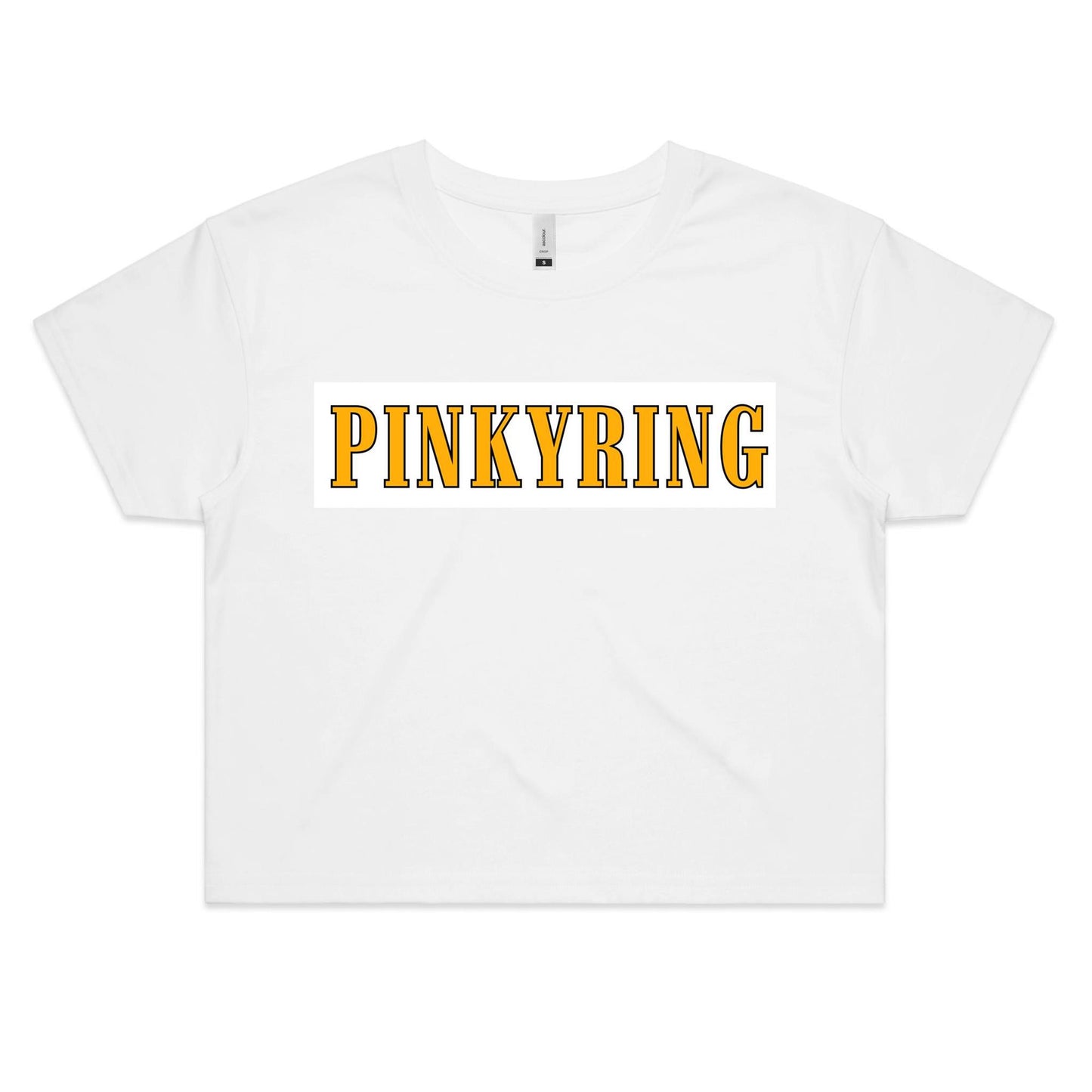 PINKY RING WOMENS CROP TEES