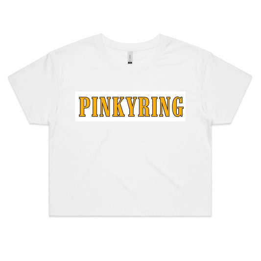 PINKY RING WOMENS CROP TEES